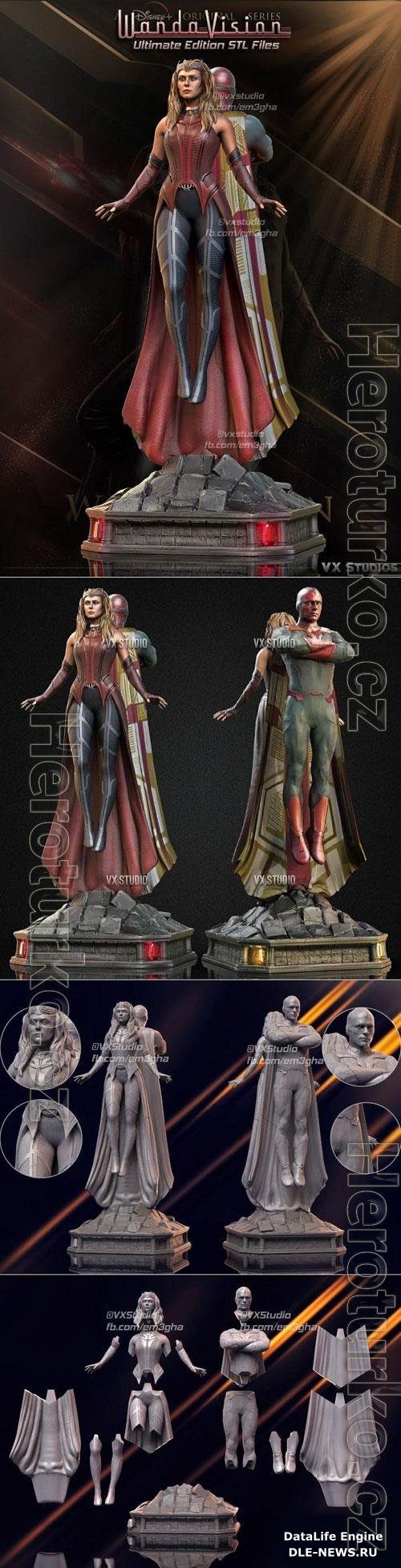 Wanda and Vision 3D STL