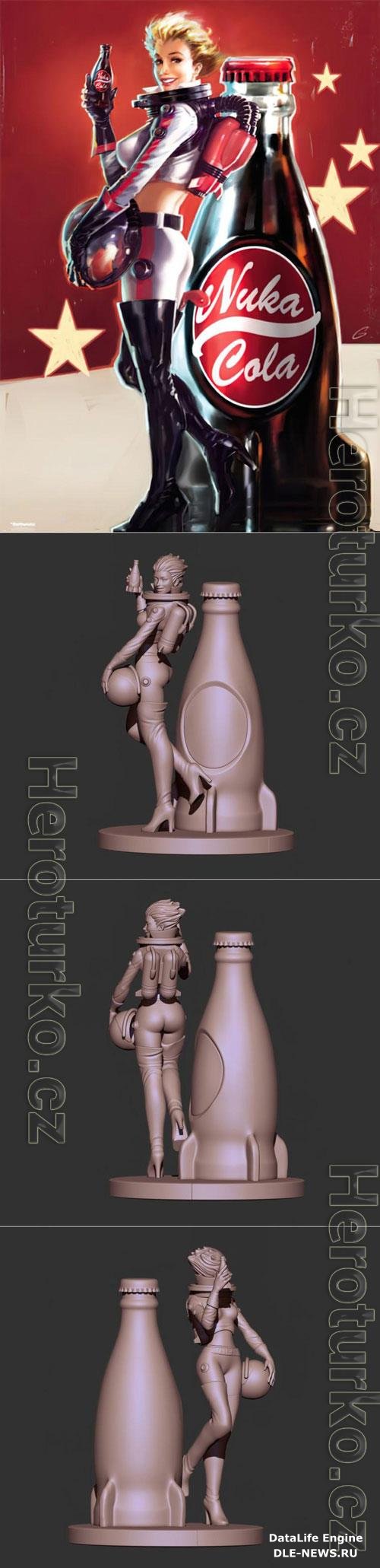 Nuka Cola Girl 3D STL