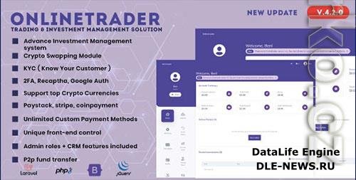 CodeCanyon - OnlineTrader v4.2.0 - Trading and investment management system - 21987193 - NULLED