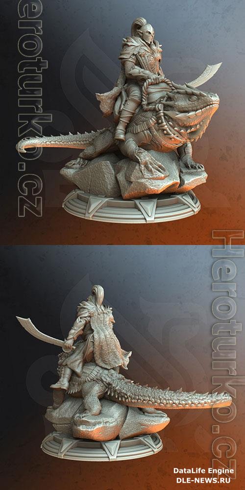 Lizard Rider - Dreytin 3D Print