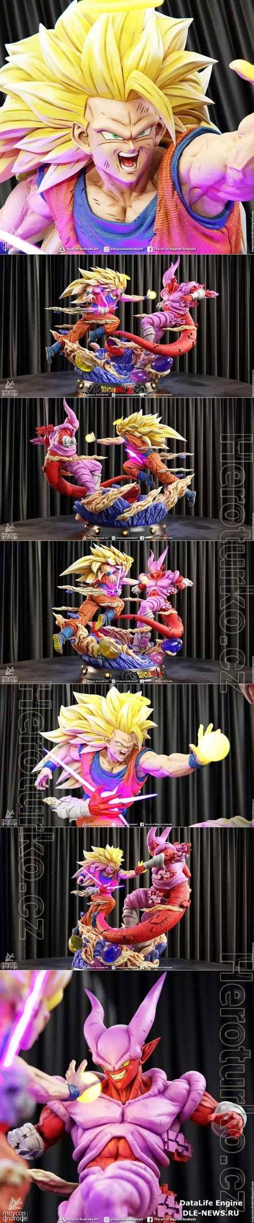 Goku Vs Janemba 3D Print