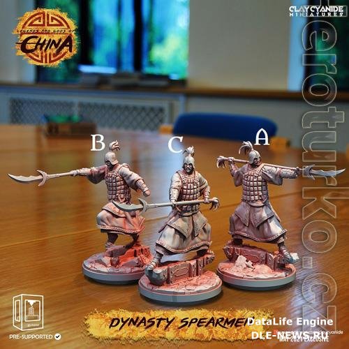Dynasty Spearmen 3D Print
