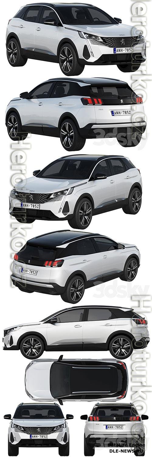 Peugeot 3008 2021 3D Model