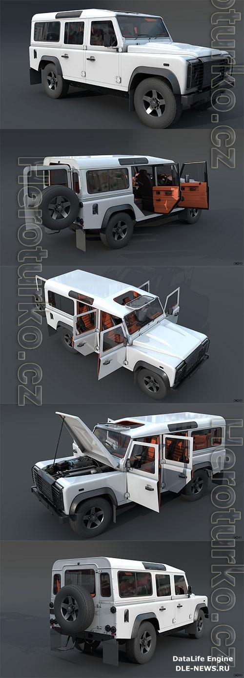 Land Rover Defender 3D 3D Model