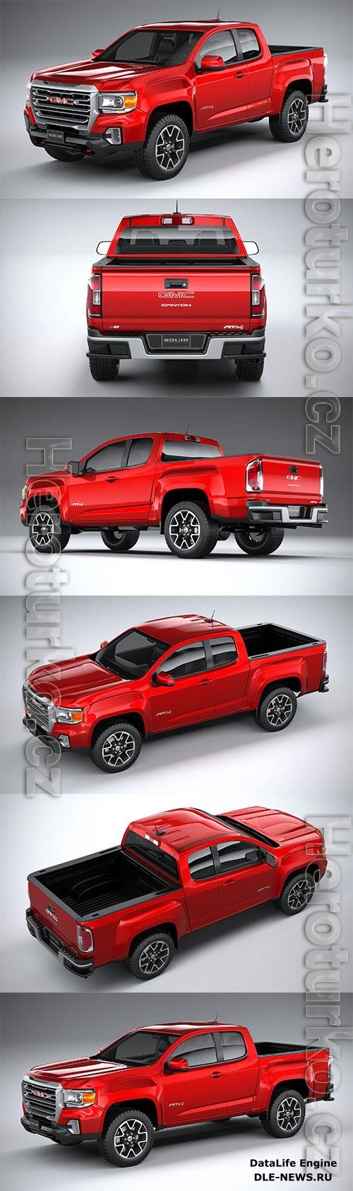 GMC Canyon 2021 Short 3D Model