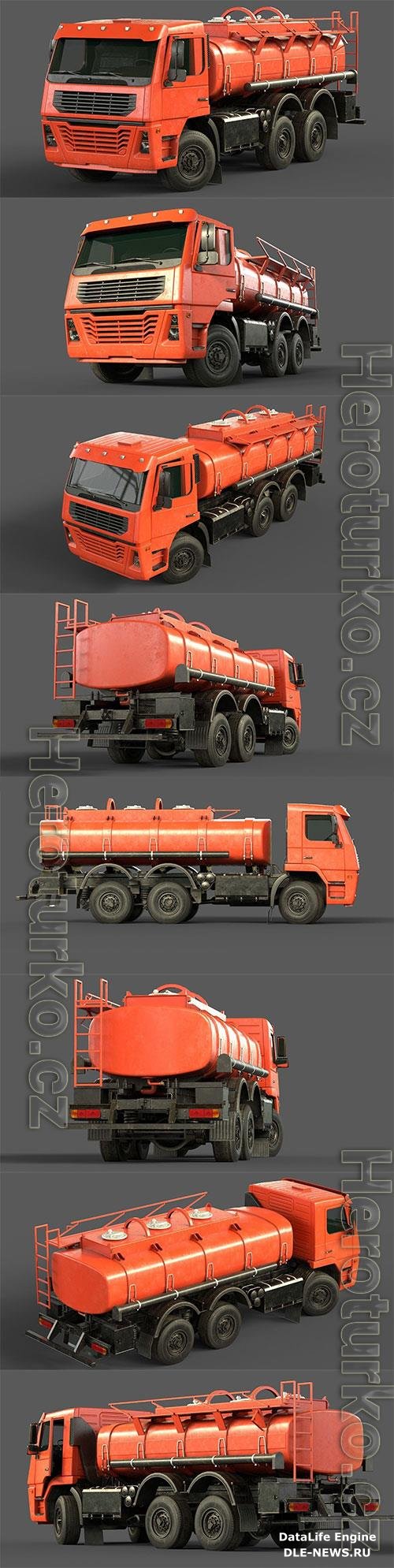 Generic Cistern Truck Tanker 3D Model