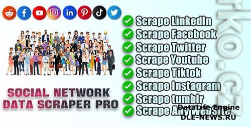 CodeCanyon - Social Network Data Scraper Pro v12.0 - 34467442