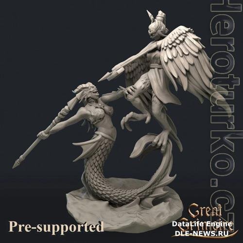 Harpy vs Siren 3D Print