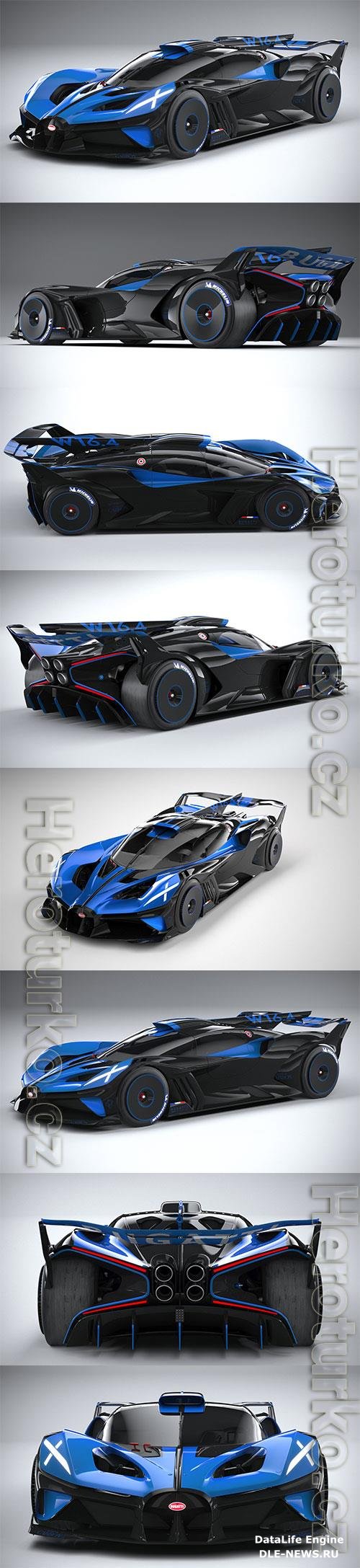 Bugatti Bolide Concept 2020 3D Model