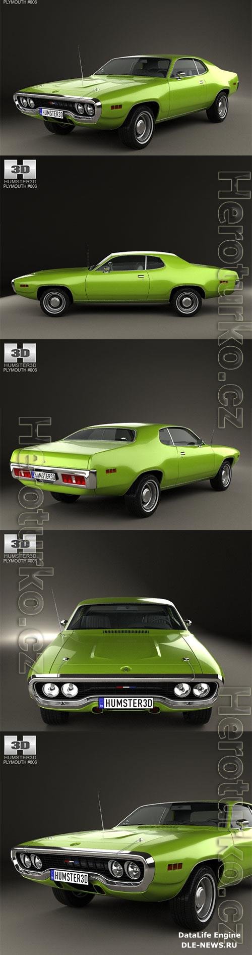 Plymouth Satellite 1971 3D Model