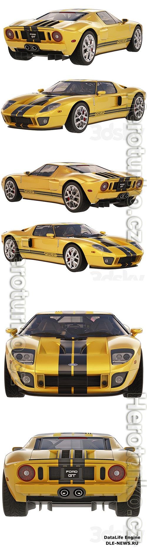 Ford GT 2005 3D Model