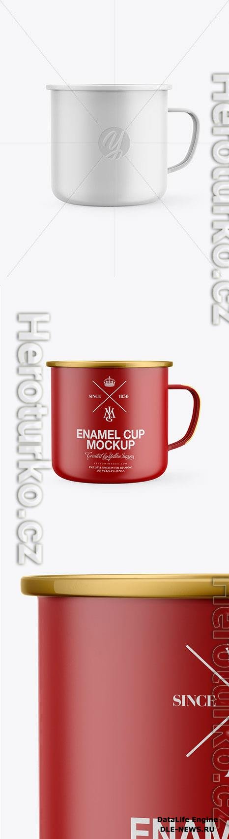 Matte Enamel Cup Mockup 46471