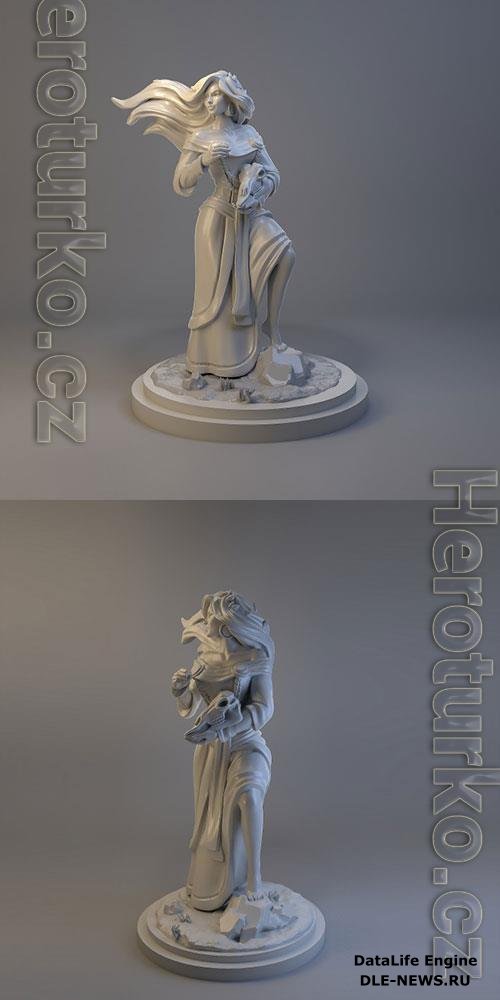 Gullveig Norse Goddess 3D Print