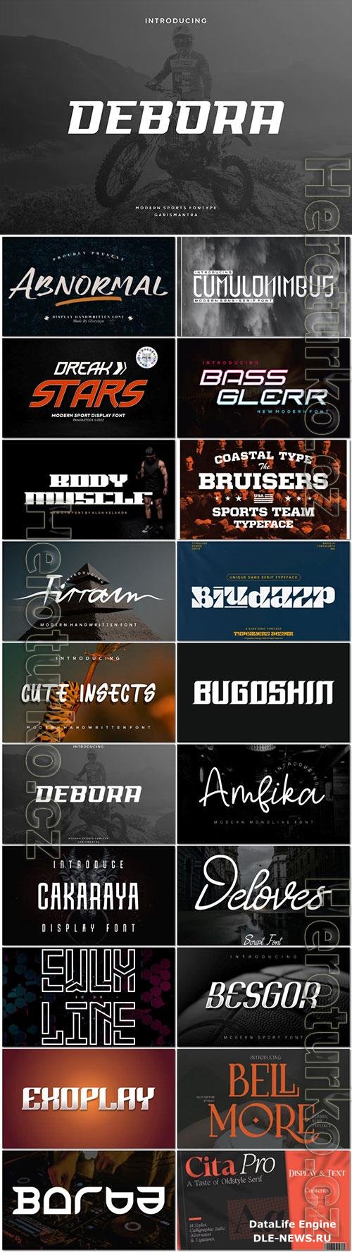 20 fonts exclusive collection for creativity and design vol 3 OTF
