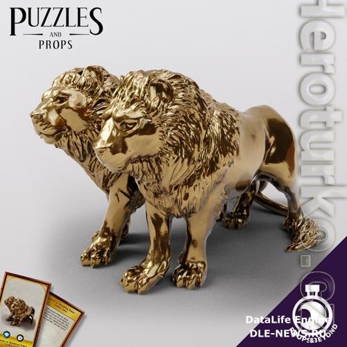 Gold Lions 3D Print