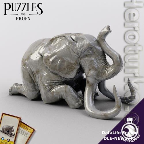 Figurine of Wondrous Power - Marble Elephant 3D Print