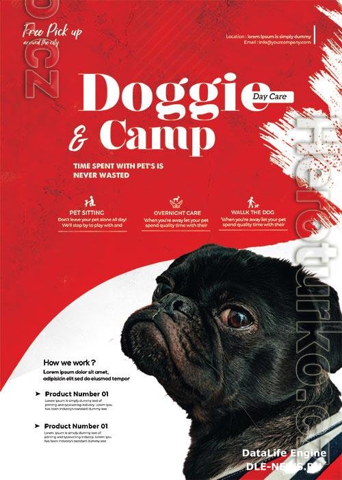 Pet Daycare Flyer PSD Template