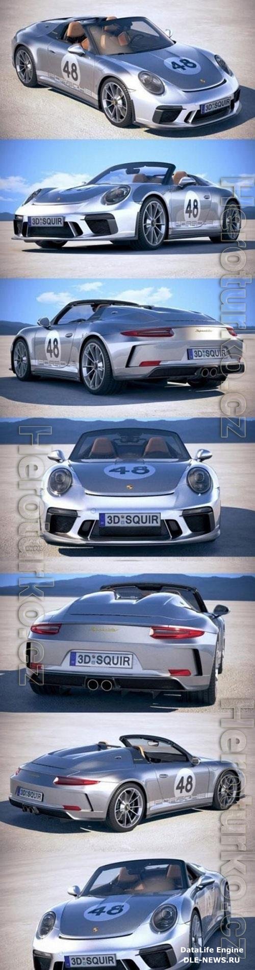 Porsche 911 Speedster 2019 Heritage 3D Model