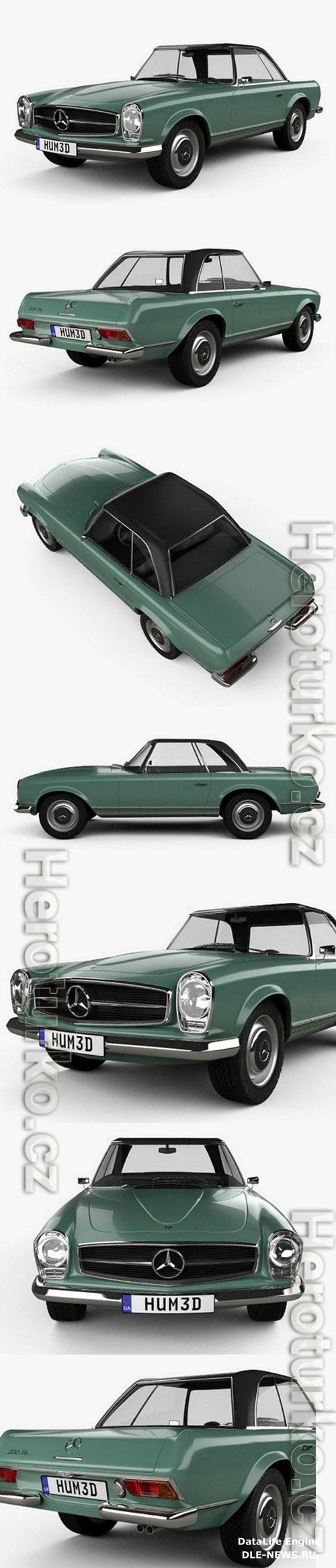 Mercedes-Benz SL-class (W113) 1963 3D Model