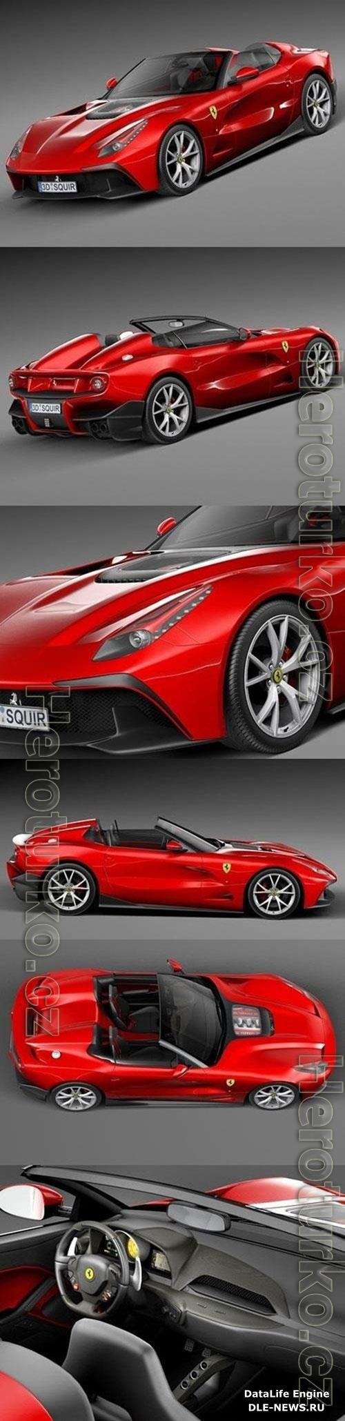 Ferrari F12 TRS Roadster 2014 3D Model