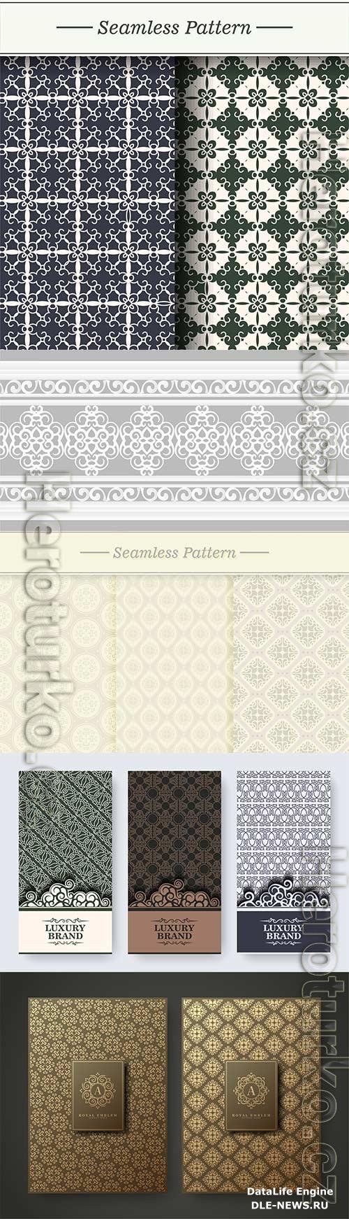 Luxury vintage seamless vector pattern