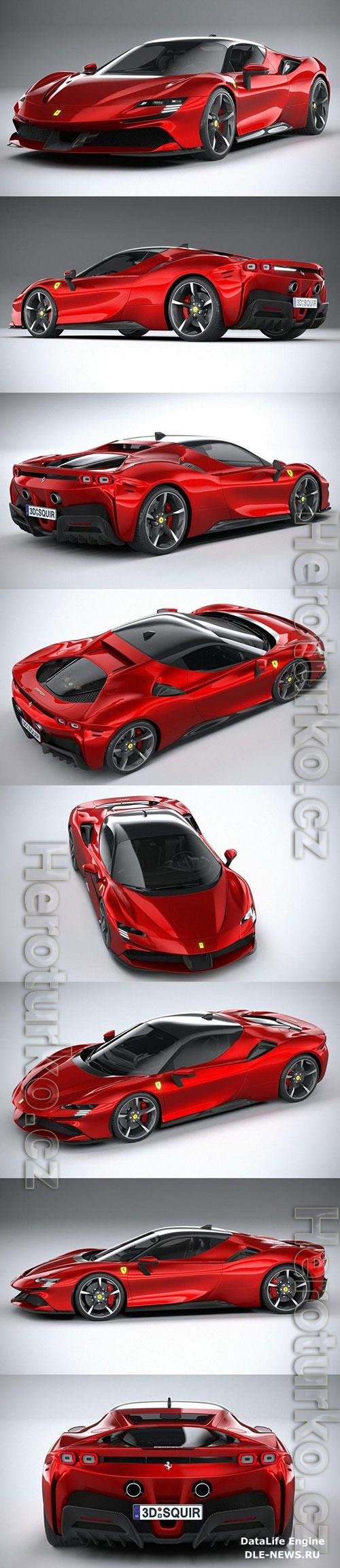 Ferrari SF90 Stradale 2021 3D Model