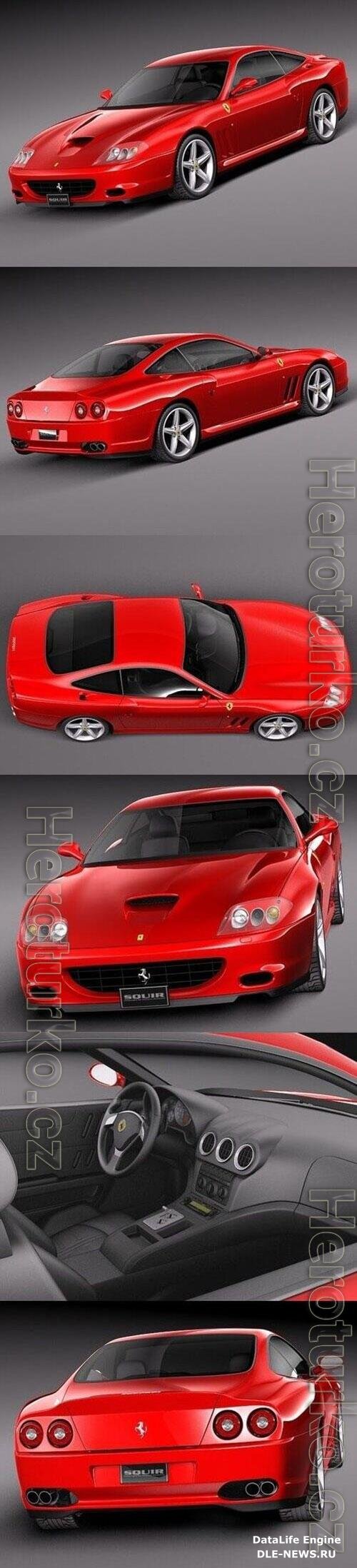 Ferrari 575M Maranello 2002-2006 3D Model