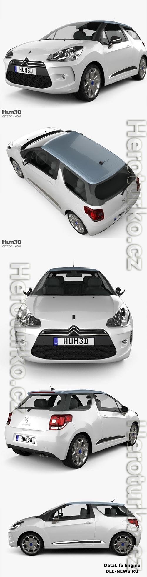 Citroen DS3 Racing 2011 3D Model