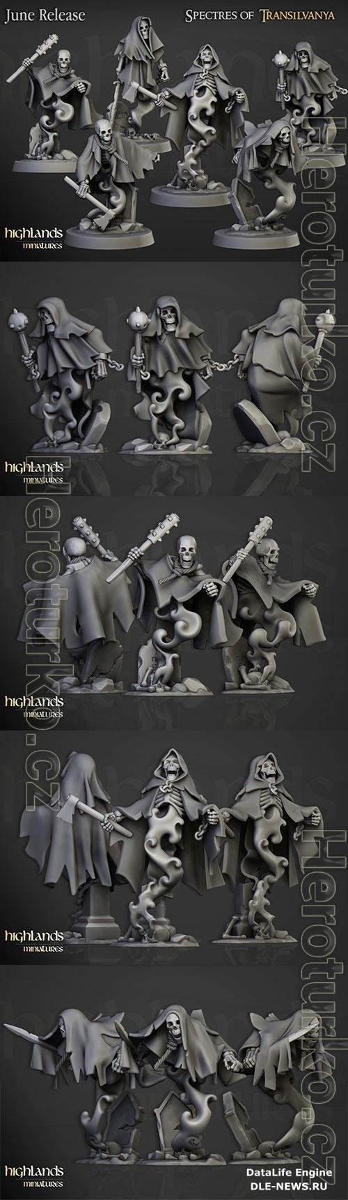 Crypt Ghosts - Highlands Miniatures 3D Print