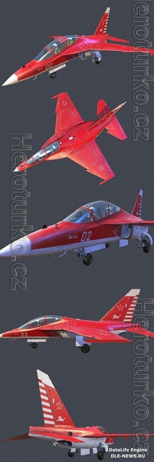 YAK-130 Training Plane 3D Model