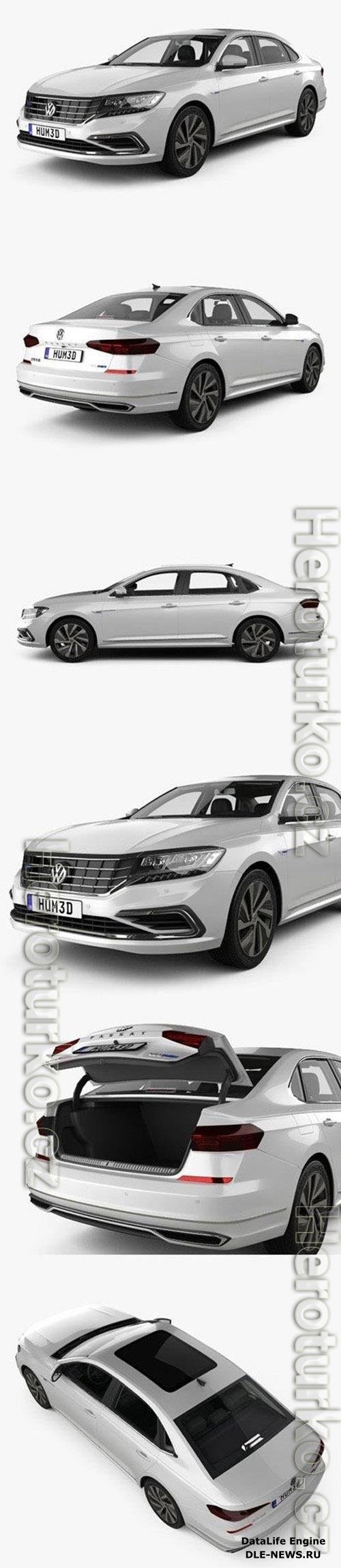 Volkswagen Passat PHEV CN-spec with HQ interior 2019 3D Model