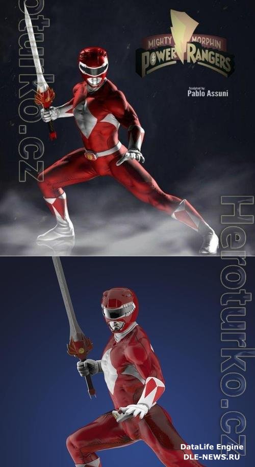 Power Ranger Red 3D Print