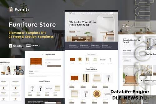 ThemeForest - Furniti - Furniture & Home Decor Store Elementor Pro Template Kit 38303151