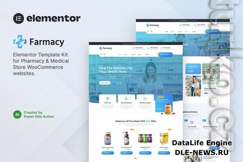 ThemeForest - Farmacy - Pharmacy & Medical Store Elementor Template Kit 38261805