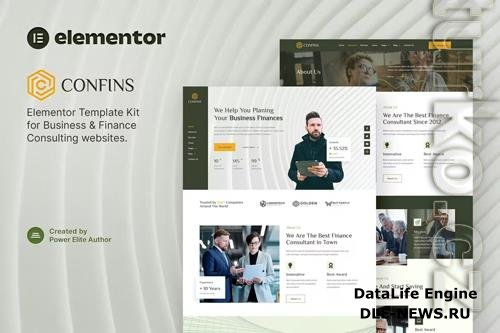 ThemeForest - Confins - Business & Finance Consulting Elementor Template Kit 38350152