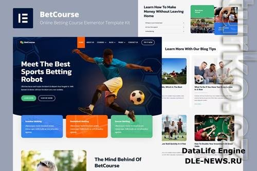 ThemeForest - BetCourse - Sports Betting and Prediction Course Elementor Template Kit 38328351