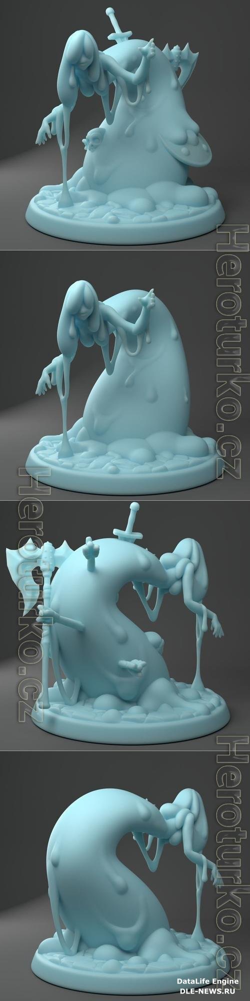 Monstrous Lady Slime 3D Print
