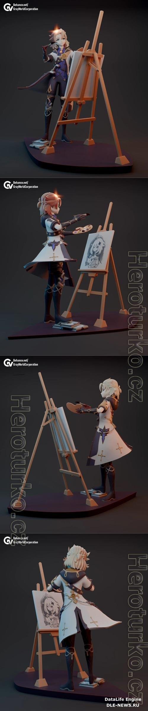 Albedo Kreideprinz - Genshin Impact 3D Print