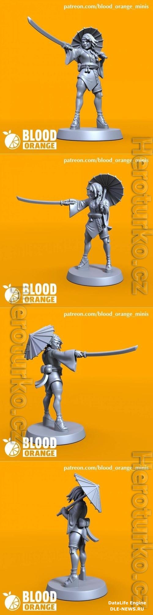 Kunoichi - Blood Orange Miniatures - Bonus Mini 3D Print