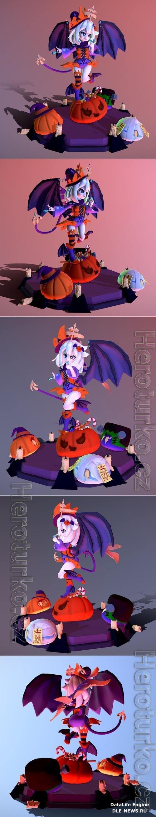Halloween Paimon - Genshin Impact 3D Print