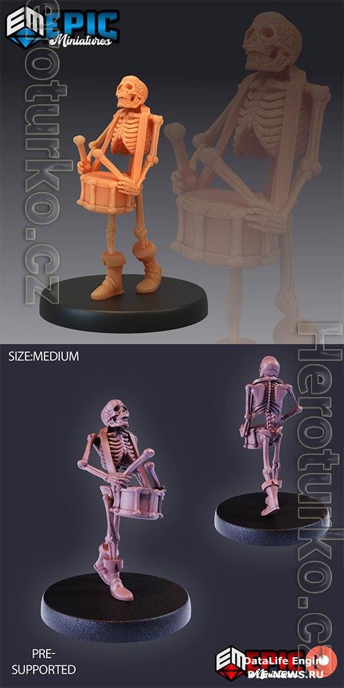 Skeleton Musician Drums 3D Print