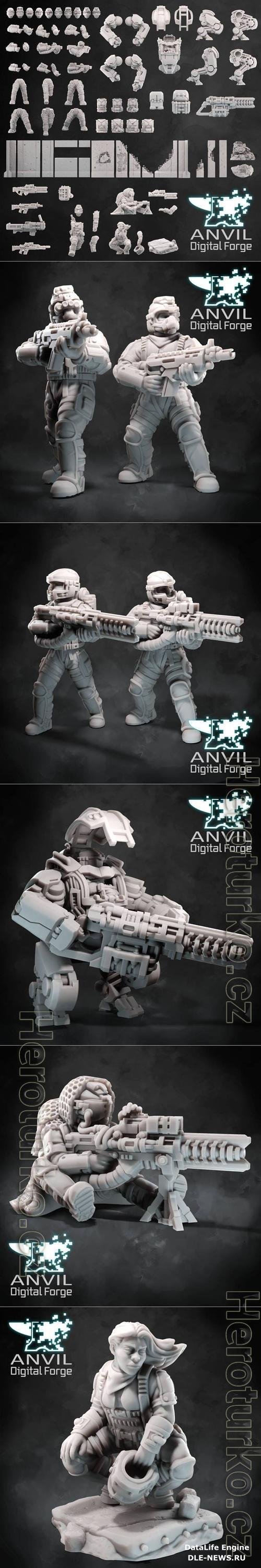 Anvil Digital Forge - Recon Drop Troopers 3D Print