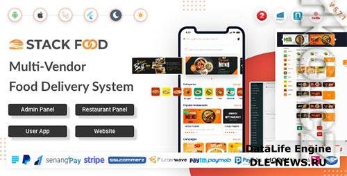 CodeCanyon - StackFood Multi Restaurant v5.7 NULLED v5.7 - 33571750 - NULLED