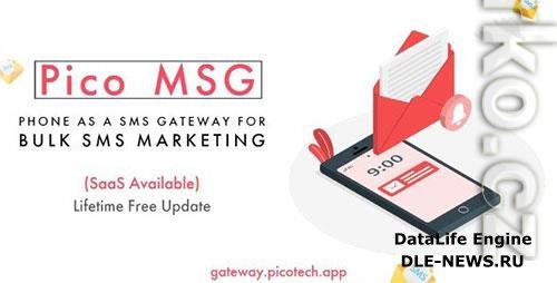 CodeCanyon - PicoMSG v1.2 NULLED - Phone As an SMS Gateway For Bulk SMS Marketing - 37780522