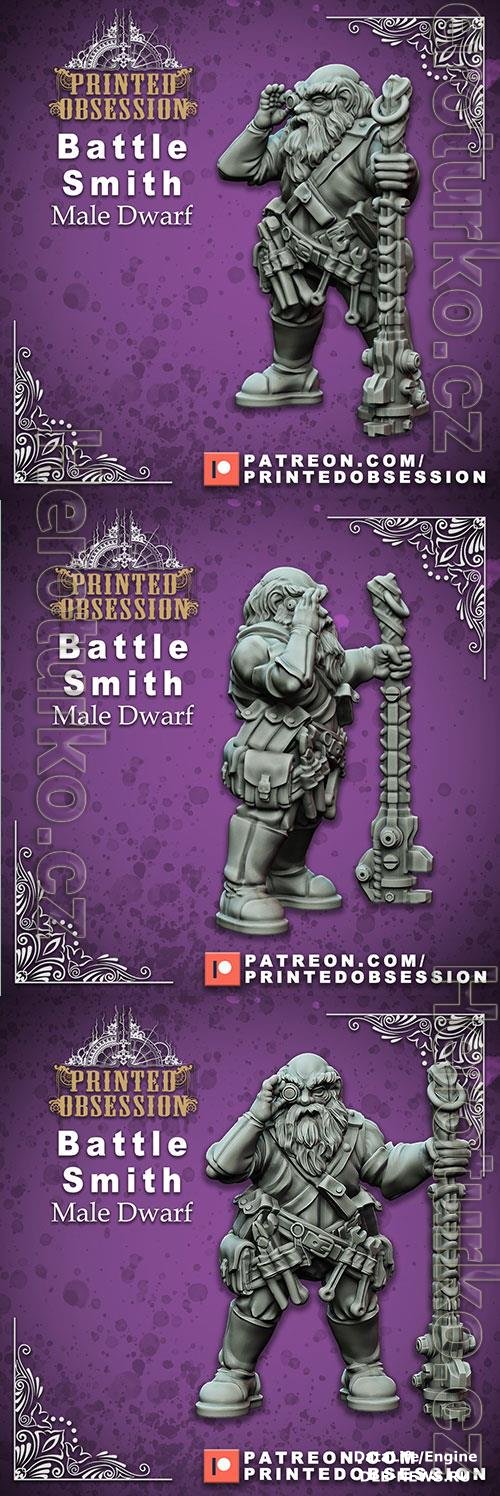 Battle Smith - Male Dwarf b3D Print