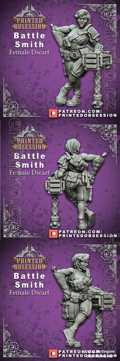 Battle Smith - Female Dwarf b3D Print