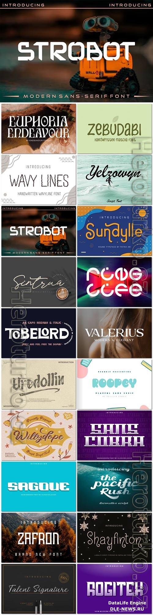 20 fonts exclusive collection for creativity and design vol 5 OTF
