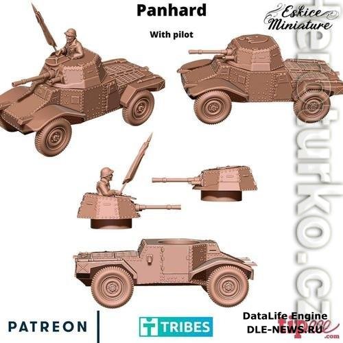 Panhard With Pilot 3D Print