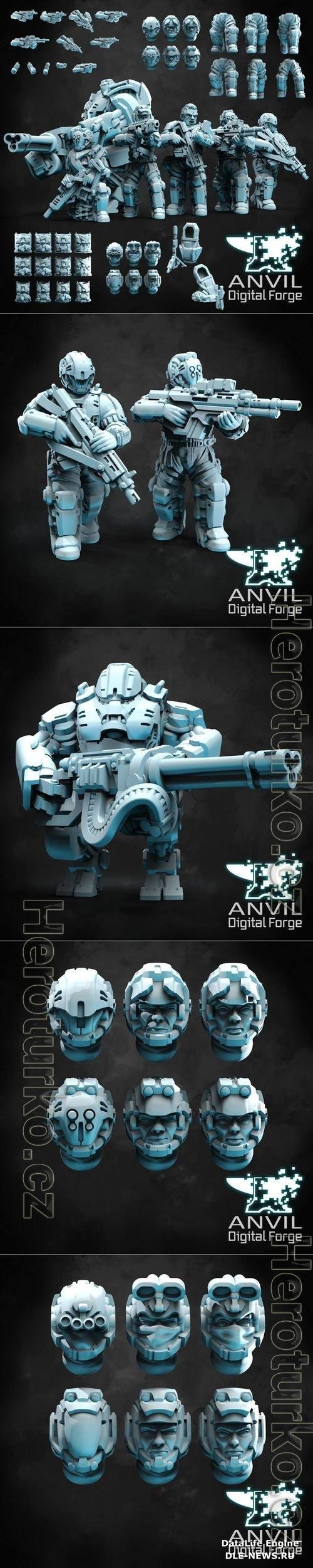 Anvil Digital Forge - Sci-Fi Drop Troopers 3D Print