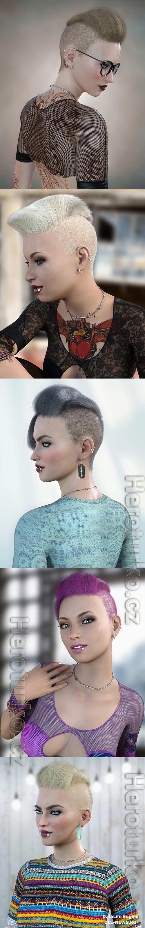 Makenna Hair for Genesis 8 Females